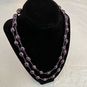 AVON Vintage Tinted Baroque Pearlesque Adjustable Necklace